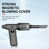 Black 130,000 Turn Compact Handheld Air Blower and Vacuum Cleaner with Dual Functionality (product without the vac attachments)