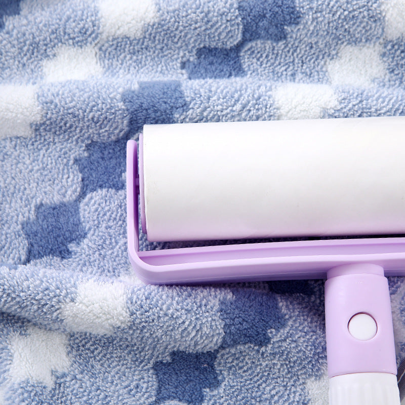 Purple Premium Coral Fleece Towel Set - 1 Bath Towel (88x170cm) + 3 Hand Towels (35x35cm) - Soft, Absorbent, and Quick-Drying