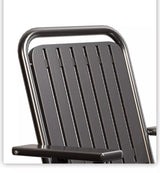 Black Portable Folding Chair - Outdoor Beach and Camping Recliner