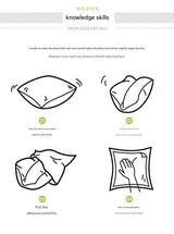 Orange Set of 2 Corduroy Style Throw Pillow Covers - Machine Washable 55*55CM