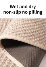 Grey Quick Dry Bathroom Rug - Non-Slip PVC Foam, Super Absorbent, 50x80cm