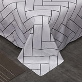 Black and White Cow Pattern 3-Piece Polyester Duvet Cover Set with 2 Pcs Pillowcases - Elegant Bedding, Machine Washable, 173x230cm Duvet + 51x76cm Pillowcases