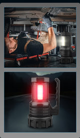 White LED Searchlight - Rechargeable Handheld Spotlight, 500m Range, Long Lasting