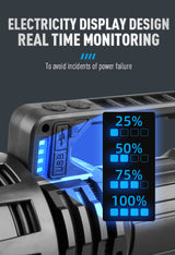 White LED Searchlight - Rechargeable Handheld Spotlight, 500m Range, Long Lasting