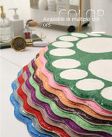 2 Pcs Brown And White Foot-Shaped Plush Bath Mat - Non-Slip Absorbent Bathroom Rug for Bedroom and Doorway (50x80cm)