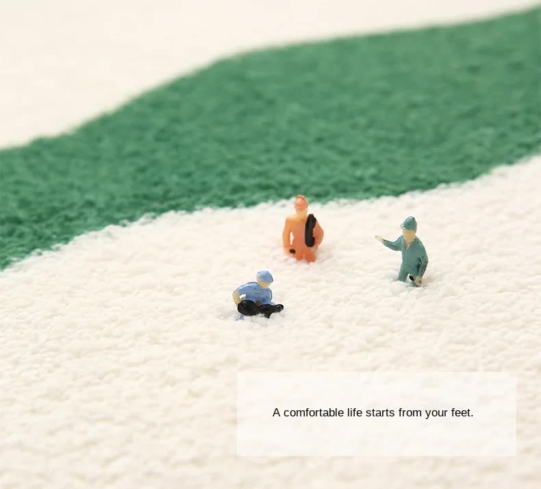 2 Pcs Orange And White Foot-Shaped Plush Bath Mat - Non-Slip Absorbent Bathroom Rug for Bedroom and Doorway (50x80cm)