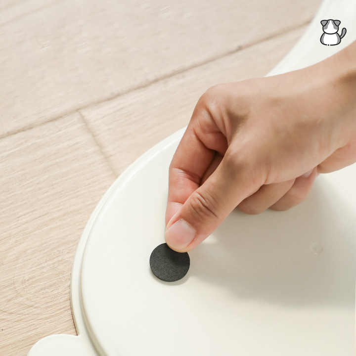 Orange Non-Slip Pet Feeding Mat - Waterproof Dog & Cat Food Bowl Placemat with Raised Edges