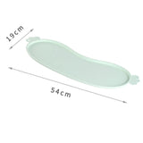 Green Non-Slip Pet Feeding Mat - Waterproof Dog & Cat Food Bowl Placemat with Raised Edges