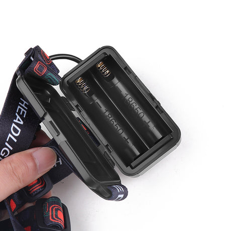 Fourth Gear With 2*18650 Batteries Rechargeable White Laser Headlamp - Long-Range Zoomable Headlight for Night Fishing and Hiking