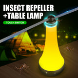 Multifunctional Fly Repeller Fan with LED Light - Rechargeable Outdoor Hanging Mosquito Repellent Fan