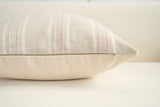 Textured Vertical Striped Pillowcases - Scandinavian Home Decor Accents (Pink Stripes Pair - 45x45cm)