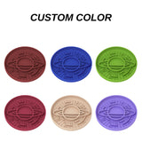Dark Red Silicone Planet Slow Feeder Dog Bowl - 2-in-1 Anti-Choke Lick Mat for Healthy Eating & Fun