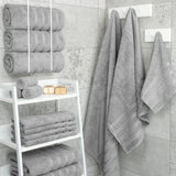 Coffee Luxury 6-Piece Combed Cotton Towel Bale Set - Ultra Soft & Absorbent Bath, Hand, Face Towels