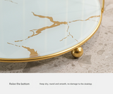 Gold and Black Elegant 2-Tier Gold Birdcage Cosmetic Organizer - Wrought Iron Countertop Storage Rack for Skincare, Makeup & Jewelry