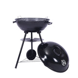 Outdoor Folding Apple-Shaped Stainless Steel Charcoal Barbecue Grill - 41cm Grill Net