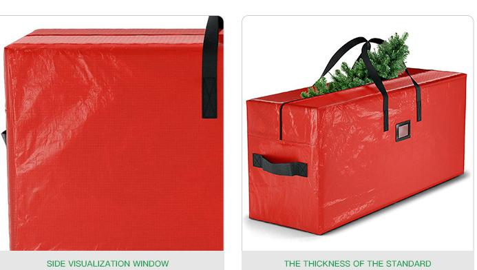 Red 135*34*68CM Durable Dustproof Christmas Tree Storage Bag