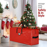 Red 122*34*51CM Durable Dustproof Christmas Tree Storage Bag