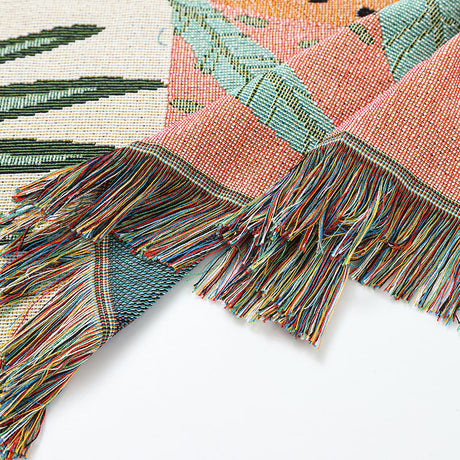 Alice INS-Style Illustrated Line Blanket - Multi-Use Design