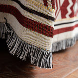 Navajo Nordic Style Woven Throw Blanket - Chic Sofa Cover with Fringe - 130 x 180cm