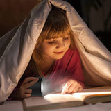 Black Rechargeable LED Magnetic Wall Light - Touch Control, 3 Colors & Dimmable, USB Portable Night Lamp for Reading & Cabinets