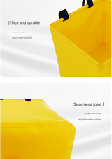 Yellow 25L Collapsible Bucket - Heavy-Duty PVC Waterproof Folding Pail for Fishing, Camping & Car Washing