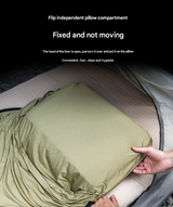 Green Ultra-Stretch Sleeping Bag Liner - Portable & Lightweight Envelope Sleep Sack for Camping & Travel