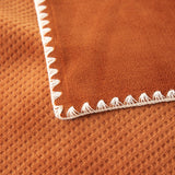 200*230CM Blue Ultra-Soft Dual-Sided Waffle & Plush Fleece Blanket - Large Cozy Throw for Bed & Sofa