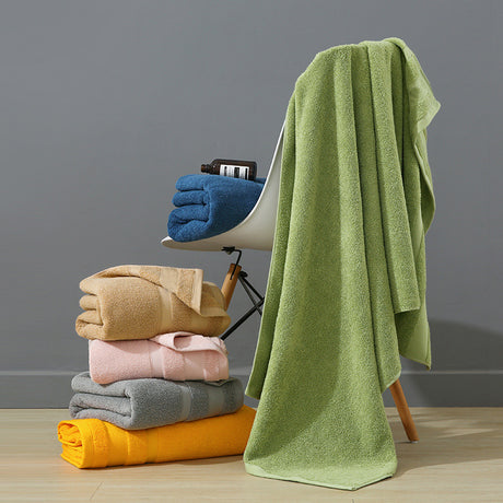 Blue Premium 3-Piece 100% Cotton Towel Set - Ultra Soft, Absorbent & Quick-Dry for Bathroom
