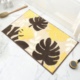 Garden of Gold Jacquard Bathroom Mat - Super Absorbent Non-Slip Rug (40x60cm), Toilet Floor Mat for Bathroom/Bedroom/Entryway