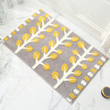 Autumn Jacquard Bathroom Mat - Super Absorbent Non-Slip Rug (40x60cm), Toilet Floor Mat for Bathroom/Bedroom/Entryway