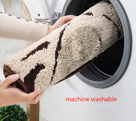 Autumn Jacquard Bathroom Mat - Super Absorbent Non-Slip Rug (40x60cm), Toilet Floor Mat for Bathroom/Bedroom/Entryway