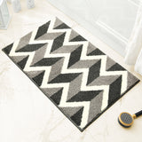 Grey Bathroom Mat - Super Absorbent Non-Slip Rug (40x60cm), Toilet Floor Mat for Bathroom/Bedroom/Entryway
