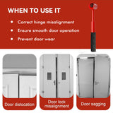 Heavy-Duty 4-in-1 Door Hinge Adjustment Tool - Wrench for Aligning & Lifting Sagging Doors
