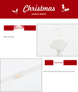 Festive Climbing Santa LED Ladder Light - USB Powered Outdoor Christmas Hanging Decoration with Remote(3m)