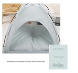 Green Premium Portable Pet Tent Bed with Cooling Mat - Breathable Foldable Outdoor Indoor Cat Dog House Shelter for Summer(Size: L)