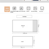 Premium Long-Staple Cotton Towel Set - 2 Hand Towels & 1 Bath Towel Gift Bundle(green)