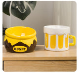 Premium Elevated Pet Bowl with Ergonomic 15° Tilt & Large Capacity(Milk bowl)