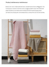 Luxurious 100% Cotton Waffle Weave Towel Set - 3-Piece Absorbent, Quick-Drying & Soft(White)