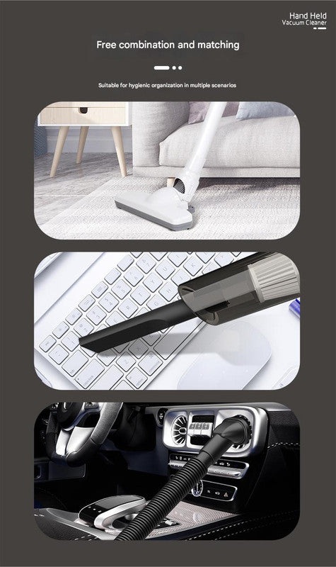 Cordless 2-in-1 Handheld & Stick Vacuum Cleaner with Detachable Water Tank & Dust Mite Remover(black)