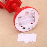 Festive LED Christmas Snow Globe Lantern - Glittering Tabletop Decoration with Santa/Snowman Scene, Dual Power(red)