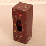 Festive LED Christmas Snow Globe Lantern - Glittering Tabletop Decoration with Santa/Snowman Scene, Dual Power(red)