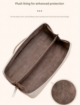 Pink Premium PU Leather Travel Case for Hair Styling Tools - Double Layer Waterproof Organizer Bag for Hair Dryer, Curler & Straightener