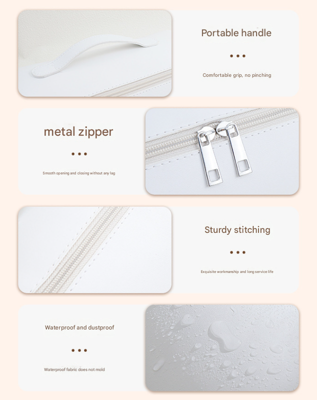 Pink Premium PU Leather Travel Case for Hair Styling Tools - Double Layer Waterproof Organizer Bag for Hair Dryer, Curler & Straightener