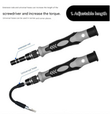 Blue and Black Professional 115-in-1 Precision Screwdriver Set - Magnetic Repair Tool Kit for PC, Laptop, Phone & Electronics