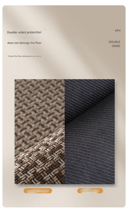 Absorbent & Dirt-Resistant Woven Kitchen Mat - Non-Slip Runner Rug for Home(Style Woven Red)