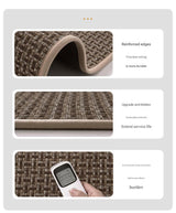 Absorbent & Dirt-Resistant Woven Kitchen Mat - Non-Slip Runner Rug for Home(Style Woven Red)