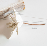 Dazzling 4-Piece 26cm Christmas Poinsettia Flower Set - Red & Gold Glitter Velvet Artificial Flowers for Christmas Tree Decoration & Sprigs