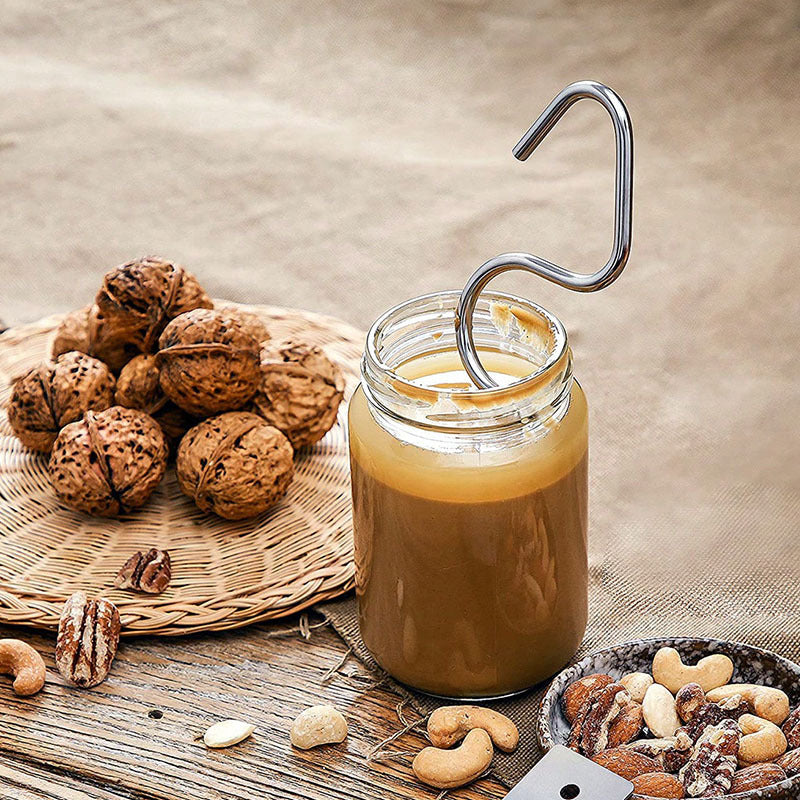 4 Pack Stainless Steel Peanut Butter Stirrer - Food Grade Nut Butter Mixer Tool for 16-35 oz Jars - Durable Kitchen Gadget for Australian Homes