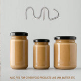 4 Pack Stainless Steel Peanut Butter Stirrer - Food Grade Nut Butter Mixer Tool for 16-35 oz Jars - Durable Kitchen Gadget for Australian Homes