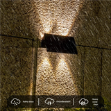 Solar Powered Up and Down Wall Light(yellow light)
